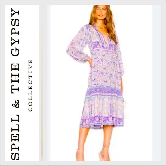 Spell & the gypsy collective poinciana boho lilac size S - Picture 1 of 15
